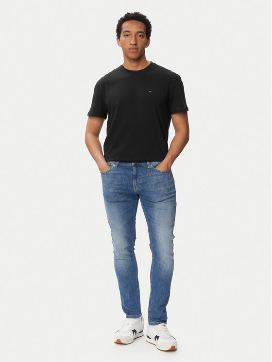 Tommy Jeans Tommy Jeans T-Shirt Tjm Reg Sflag Ss Tee Ext DM0DM22504 Czarny Regular Fit