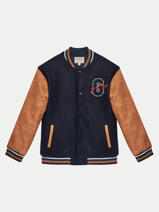 Guess Bundy bomber L4BL19 WGSN0 Tmavomodrá Regular Fit