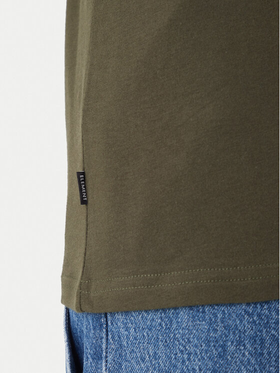 Element Element Tricou Icon Label Pocket ELYKT00198 Verde Regular Fit