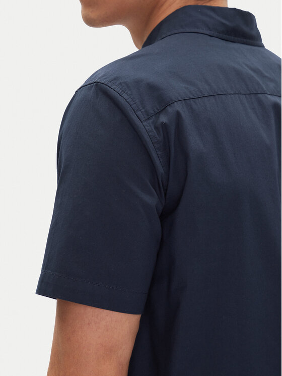 Mustang Mustang Camicia Gilroy 1016251 Blu scuro Slim Fit