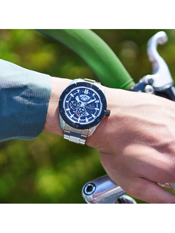Orient Star Orient Star Zegarek RE-AV0A01B00B Srebrny
