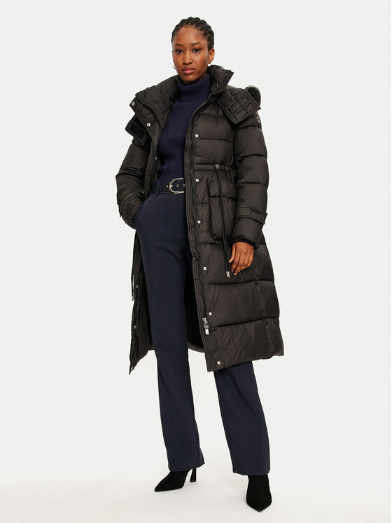 Rinascimento Rinascimento Зимно яке CFC0118339003 Черен Loose Fit