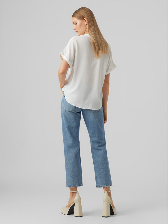 Vero Moda Vero Moda Bluzka Beauty 10279697 Biały Regular Fit