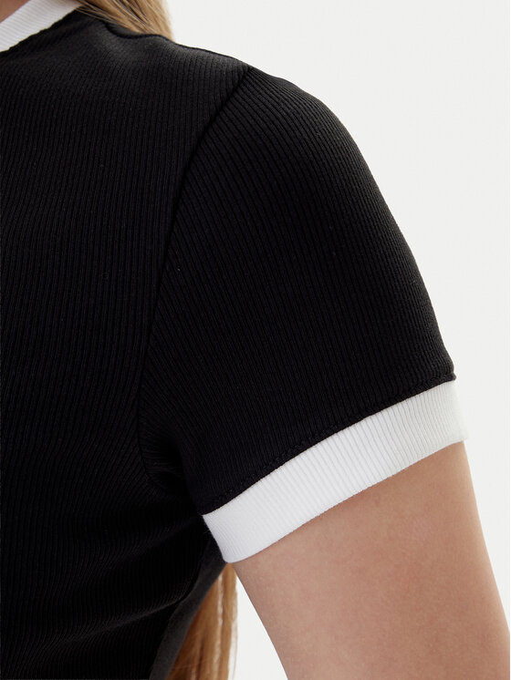 Tommy Jeans Tommy Jeans T-shirt Badge DW0DW22575 Crna Slim Fit