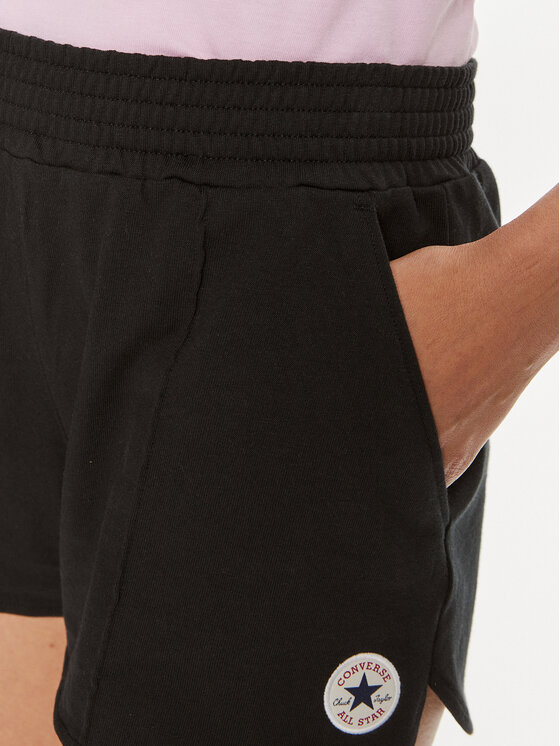 Converse Converse Αθλητικό σορτς W Retro Chuck Short 10026392-A02 Μαύρο Regular Fit