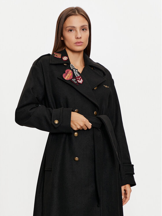 Aeronautica Militare Aeronautica Militare Wintermantel 242AB2971DCT3403 Schwarz Regular Fit
