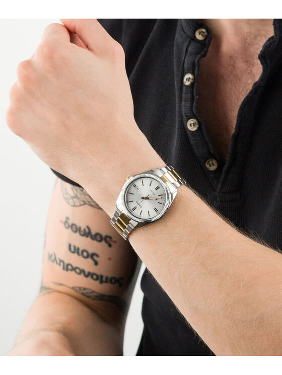 Casio Casio Zegarek MTP-1302PSG-7AVEF Srebrny