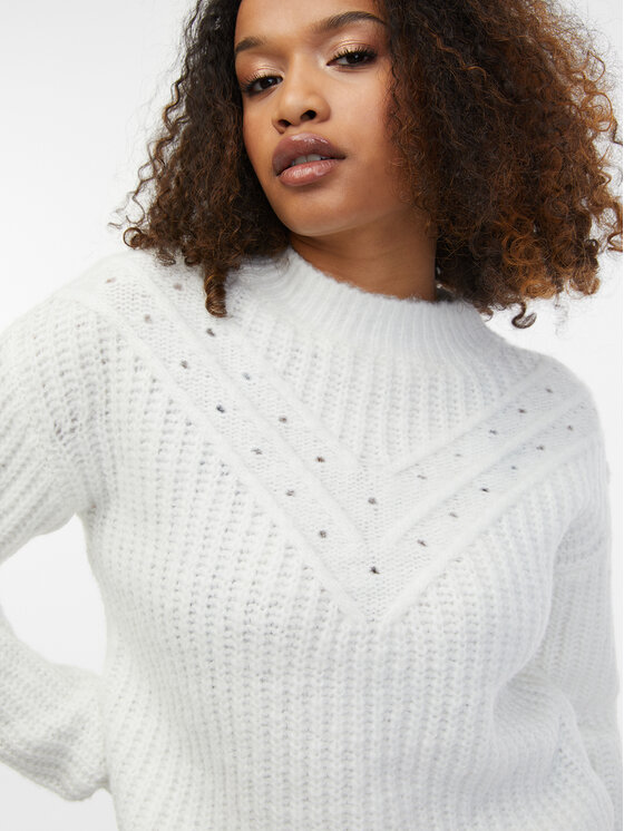 Orsay Orsay Sweter 507519029000__XXS Biały A-Line Fit
