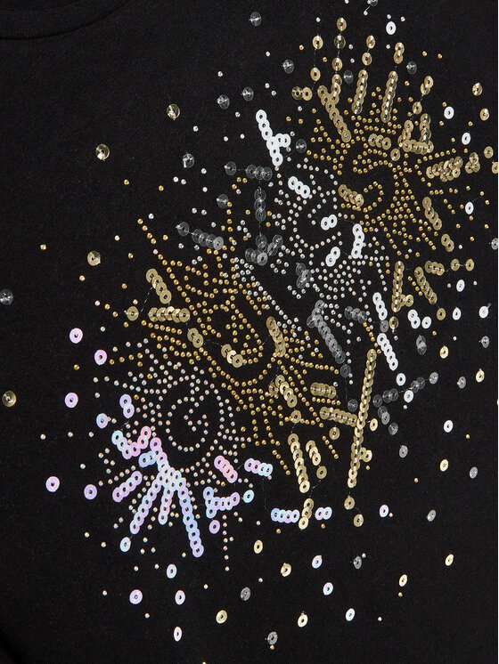 Guess Guess T-Shirt J3YI21 K6YW1 Czarny Boxy Fit