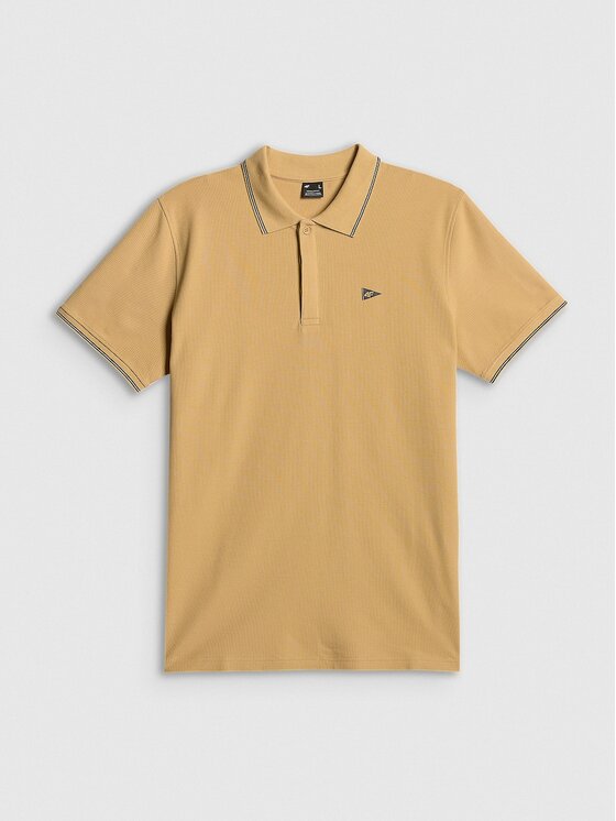 4F 4F Polo 4FRSS26TPTSM0897-83S Brązowy Regular Fit