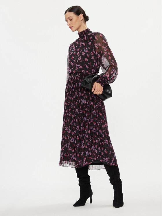 Vila Vila Gonna plissettata 14090056 Nero Regular Fit