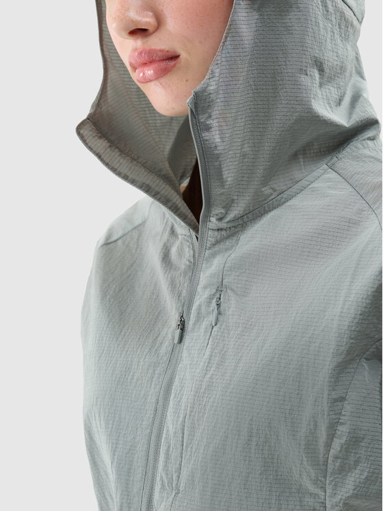 4F 4F Kurtka do biegania TTJAF701-27-S-L25 Szary Active Fit