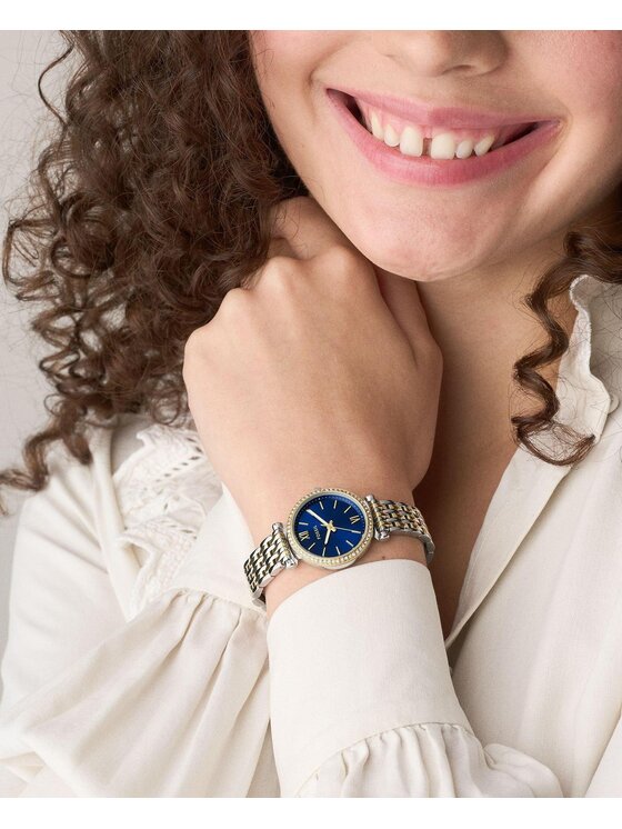 Fossil Fossil Zegarek ES5438 Srebrny