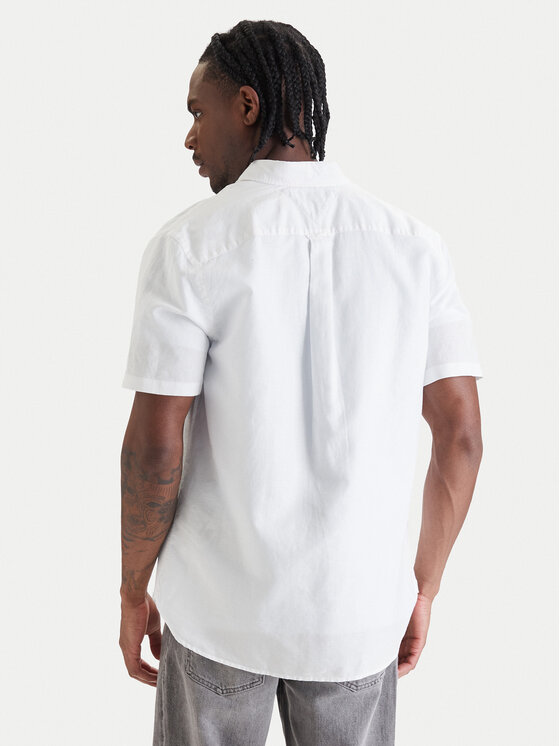 Tommy Hilfiger Tommy Hilfiger Πουκάμισο MW0MW42450 Λευκό Regular Fit