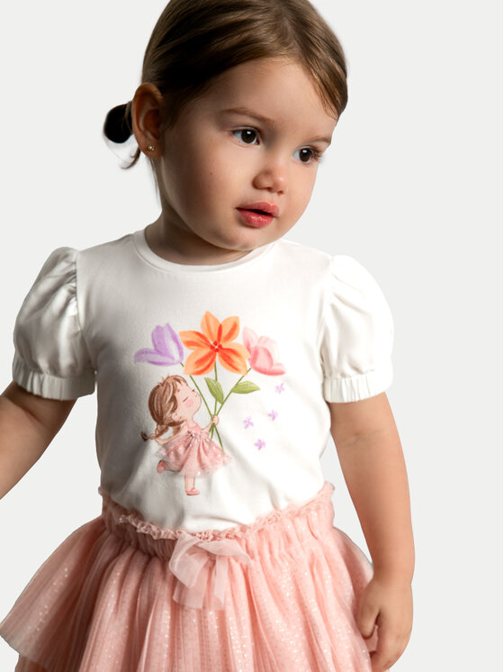 Mayoral Mayoral Tricou 1078 Écru Regular Fit