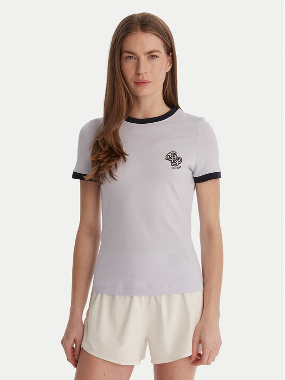 Guess Guess T-Shirt V6GI05 K2966 Niebieski Regular Fit
