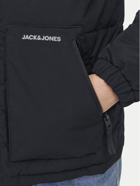 Jack&Jones Junior Jack&Jones Junior Μπουφάν χειμωνιάτικο Otto 12258547 Μαύρο Regular Fit