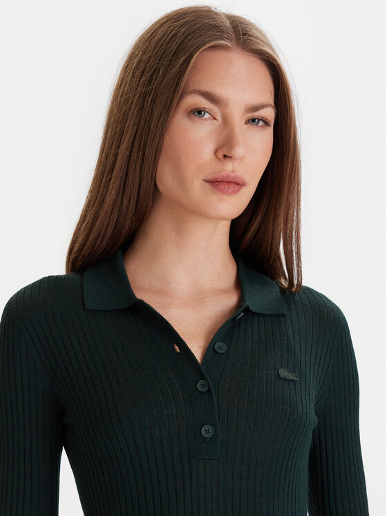 Lacoste Lacoste Sweter AF4006 Zielony Slim Fit