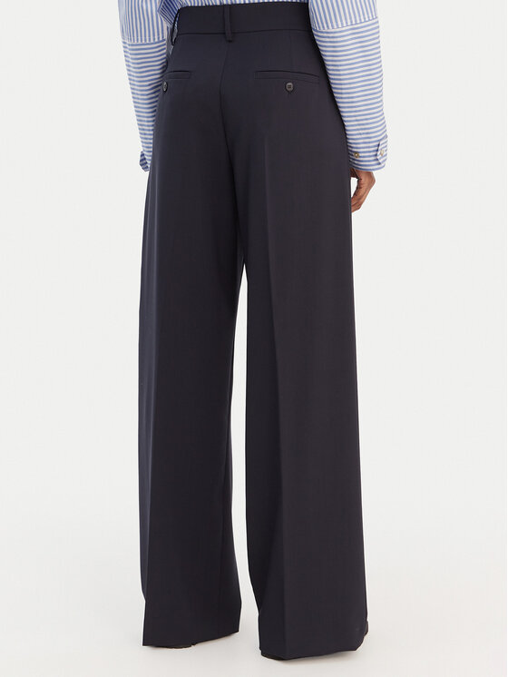 Weekend Max Mara Weekend Max Mara Palazzo bikses Visivo 2615131041 Tumši zils Relaxed Fit