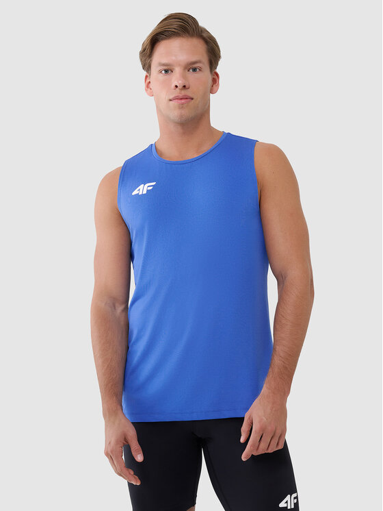 4F 4F Tank top NOS Niebieski Regular Fit