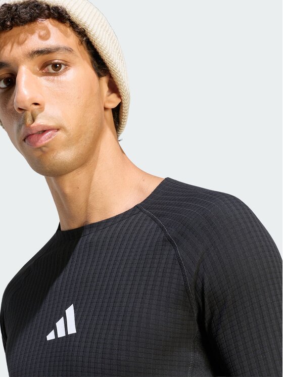 adidas adidas Koszulka techniczna 168740 Czarny Fitted Fit