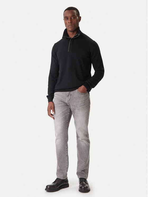 KARL LAGERFELD KARL LAGERFELD Sweter 655005 554399 Czarny Slim Fit