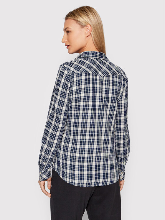 Wrangler Wrangler Риза Western W5N13OX9I 112146157 Тъмносин Slim Fit