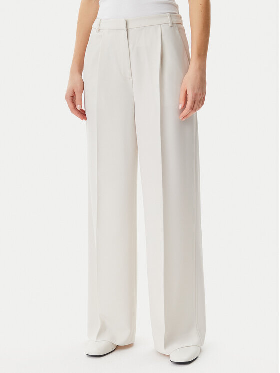 Calvin Klein Calvin Klein Szövet nadrág Travel Twill K20K208214 Szürke Wide Leg