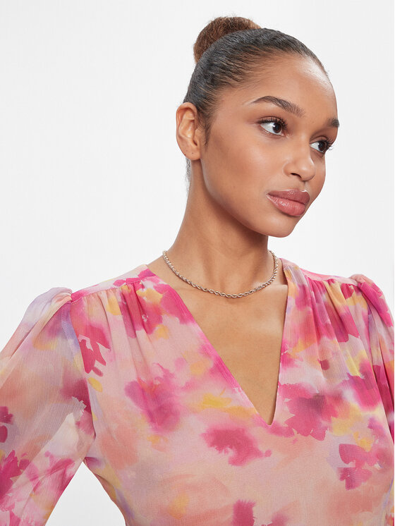 TWINSET TWINSET Sukienka letnia 241TP2590 Różowy Regular Fit