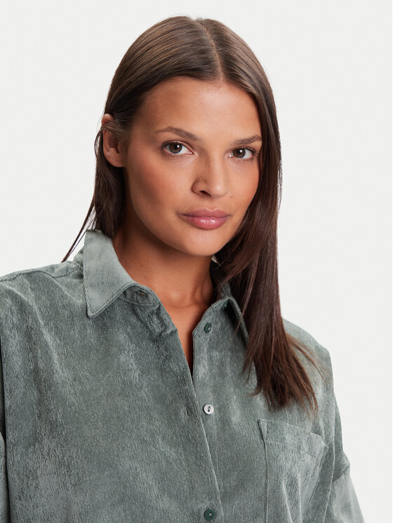 Vero Moda Vero Moda Košulja Sanne 10317194 Zelena Oversize