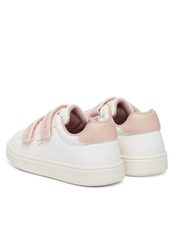 Tommy Hilfiger Tommy Hilfiger Сникърси Low Cut Velcro Sneaker T1A9-35063-1355 M Кремав