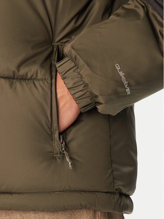 Quiksilver Quiksilver Зимно яке Cold Days Hoodie EQYJK04229 Тъмнозелен Regular Fit