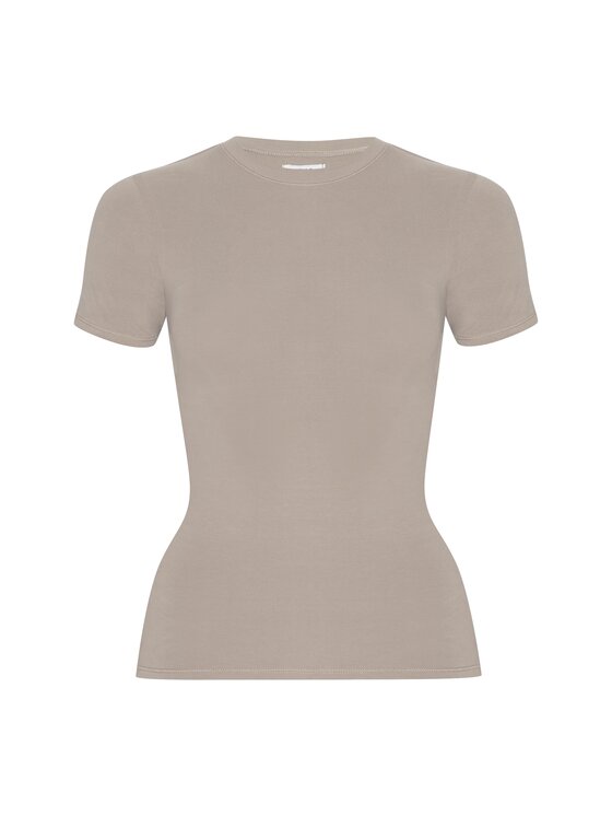 Style Republic Style Republic T-Shirt Shortsleeve Basic Brązowy jasny Curvy Fit