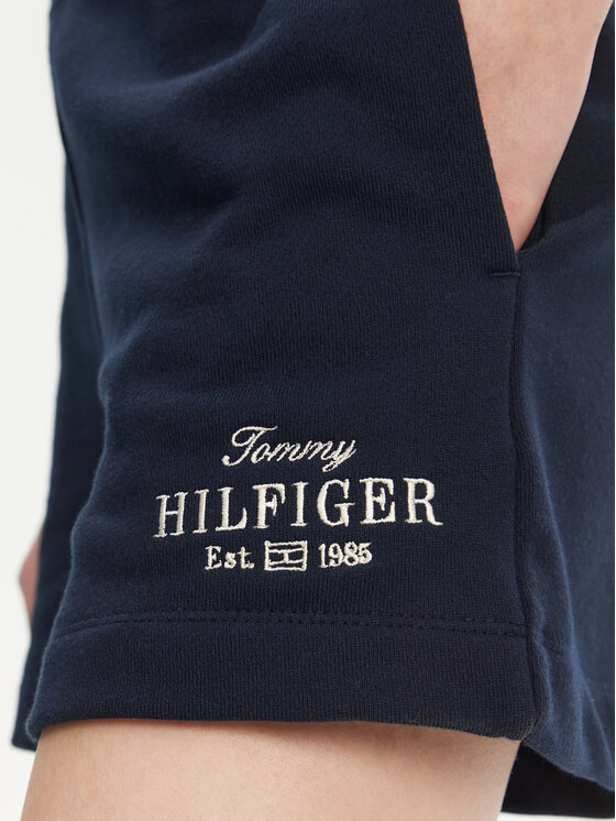Tommy Hilfiger Tommy Hilfiger Szorty sportowe WW0WW45518 Granatowy Regular Fit