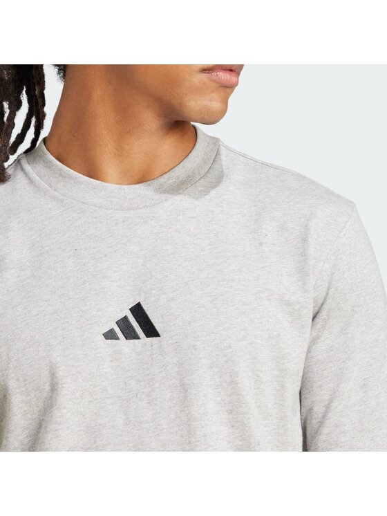 adidas adidas T-Shirt Essentials Small Logo JF1091 Szary Regular Fit