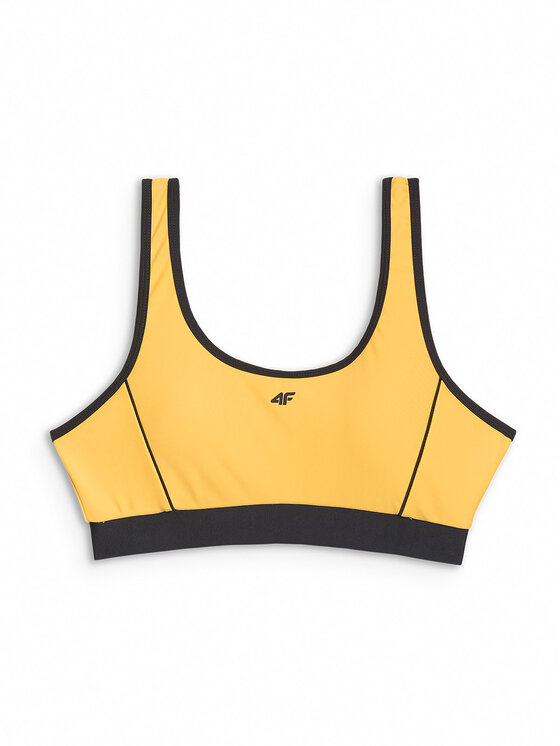 4F 4F Góra od bikini CHILLY WAVES Żółty