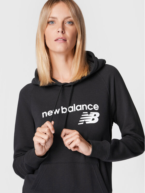 New Balance New Balance Bluza Classic Core Fleece WT03810 Czarny Relaxed Fit