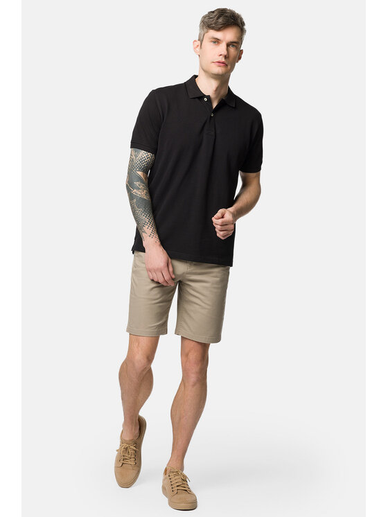 Lancerto Lancerto Polo Blake PO073123000015 Czarny Regular Fit