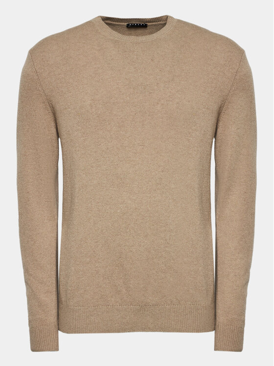 Sisley Sveter 102HS1B17 Béžová Slim Fit