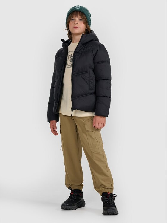 4F 4F Kurtka puchowa 4FJRAW25TDJAM0821-20S Czarny Regular Fit