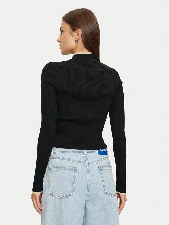 Tommy Jeans Tommy Jeans Sweater DW0DW19835 Fekete Slim Fit