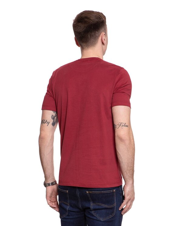 Mustang Mustang T-shirt ALEX C PRINT Rosso Regular Fit