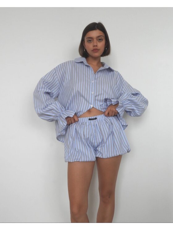 Le Songe Le Songe Koszula MERY Niebieski Oversize