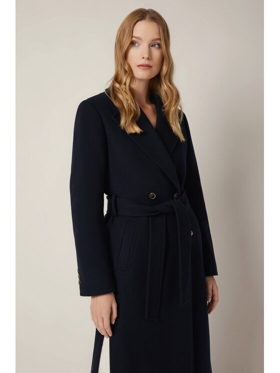 Lancerto Lancerto Płaszcz Lunaris PC073225000007 Granatowy Regular Fit