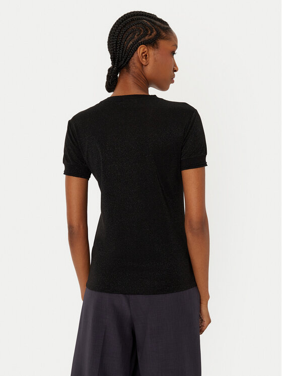 Patrizia Pepe Patrizia Pepe Bluzka 8K0278/K128-K250 Czarny Regular Fit
