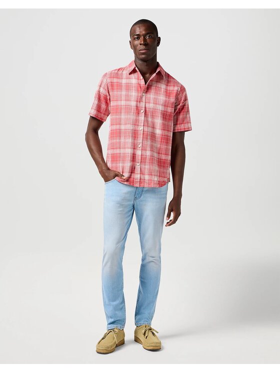 Wrangler Wrangler Jeansy LARSTON Niebieski Slim Fit
