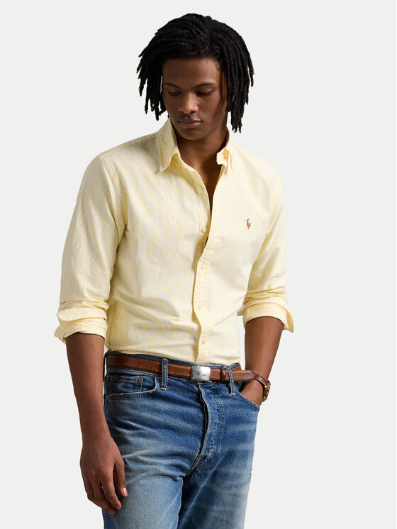 Polo Ralph Lauren Polo Ralph Lauren Cămașă 710953704004 Galben Custom Fit