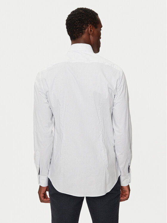 Tommy Hilfiger Tommy Hilfiger Marškiniai MW0MW36923 Balta Slim Fit