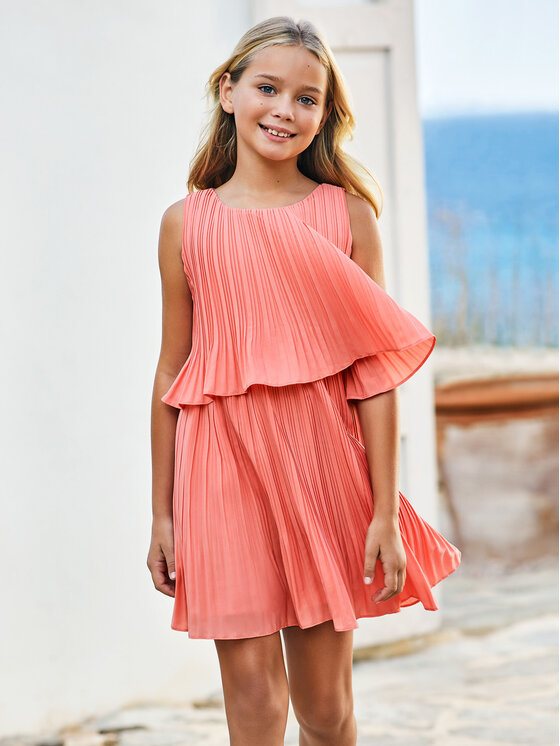 Mayoral Mayoral Rochie elegantă 6946 Roz Regular Fit