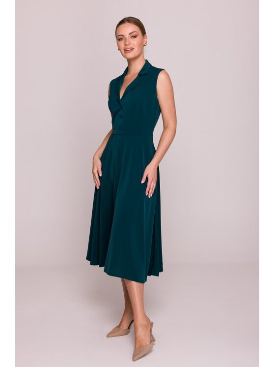 Stylove Stylove Sukienka letnia S409 Zielony A-Line Fit